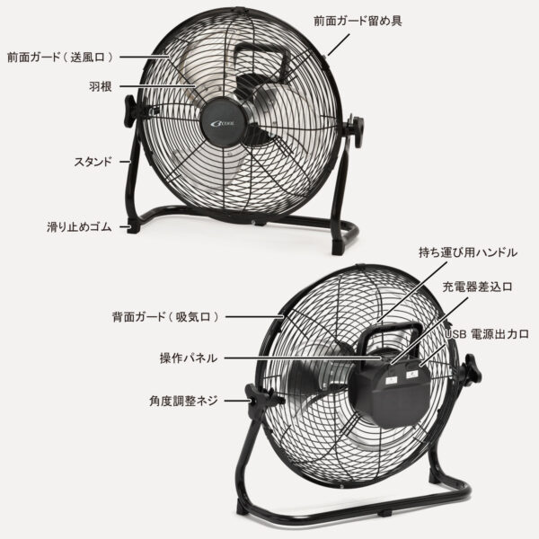 BCOOL アルミブレードフロアファン BGF-12RFE / BGF-16RFE