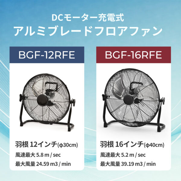 BCOOL アルミブレードフロアファン BGF-12RFE / BGF-16RFE